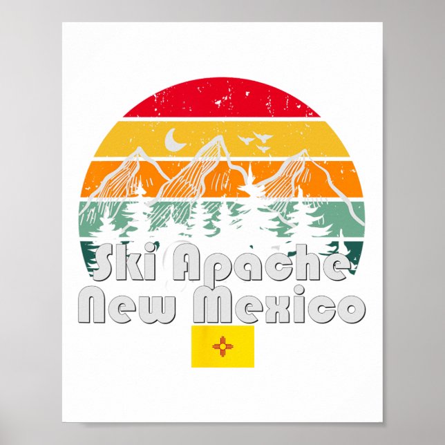 Poster Ski Apache Nouveau-Mexique (Devant)