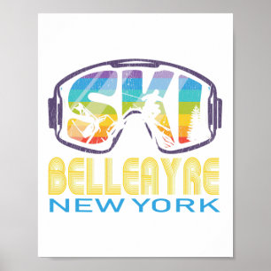 Poster Ski Belleayre New York Vacances ski