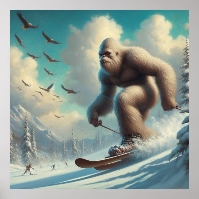 Poster Ski Bigfoot (Devant)