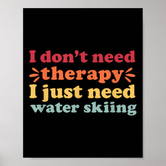 Poster Ski Nautique J'adore Le Ski Nautique Pour Hommes E