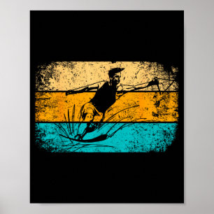 Poster Ski nautique rétro vintage