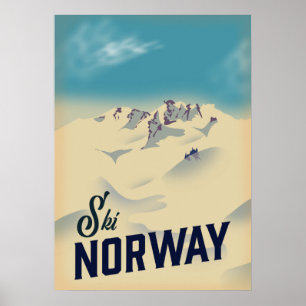 Poster Ski Norvège
