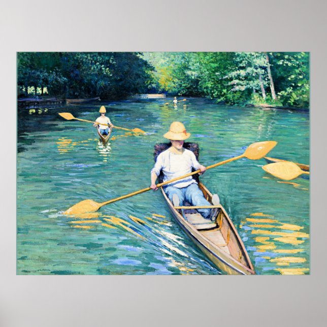 Poster Ski, oeuvre de Gustave Caillebotte (Devant)