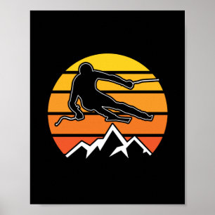 Poster Ski rétroactif