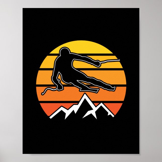 Poster Ski rétroactif (Devant)