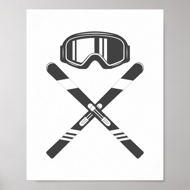 Poster Ski traversé (Devant)