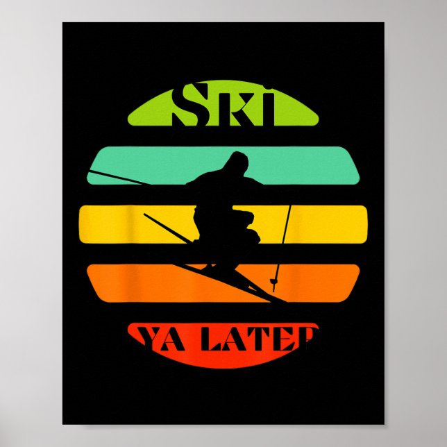 Poster Ski Ya plus tard (Devant)