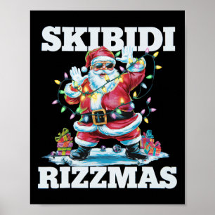 Poster Skibidi Rizzmas Chemise Enfants Hommes Femmes Noël