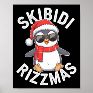 Poster Skibidi Rizzmas Funny Noël Saison P