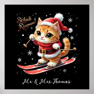 Poster Skibidi Rizzmas Le Mème De Noël Ultimate Funny