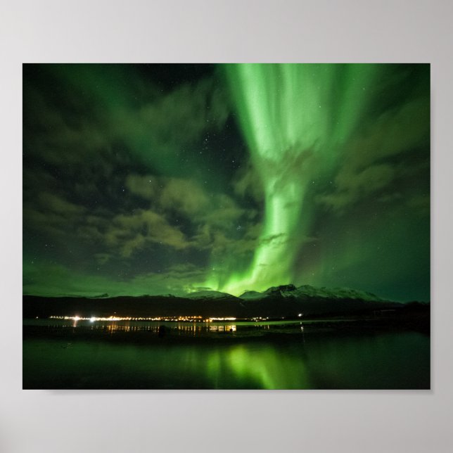 Poster Skibotn Northern Lights (Devant)