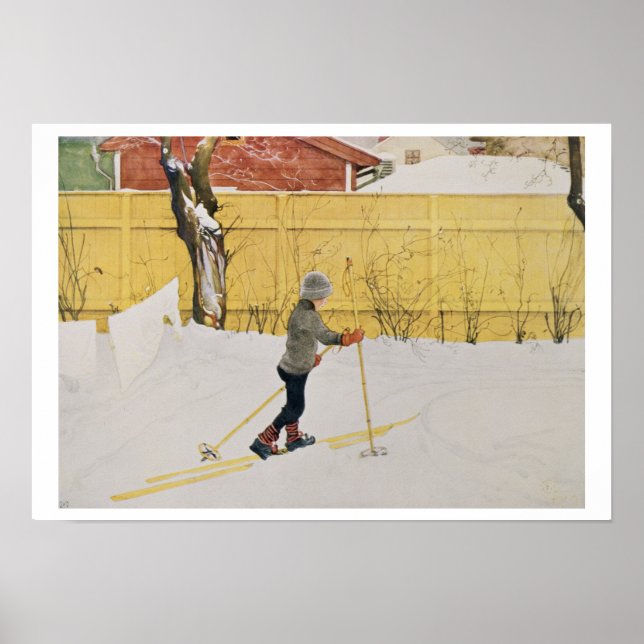 Poster Skier, c.1909 (Devant)