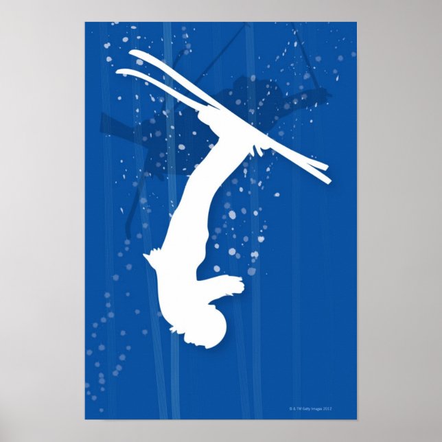 Poster Skieur de style libre (Devant)