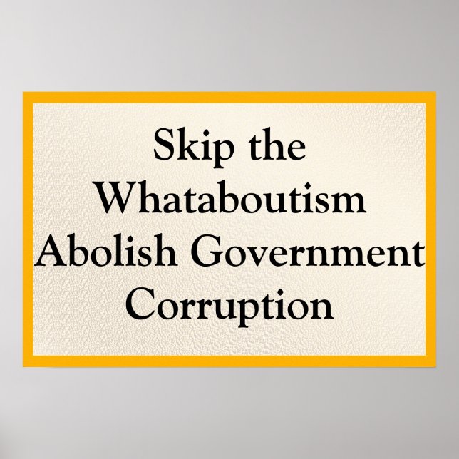 Poster Skip Whataboutism (Devant)