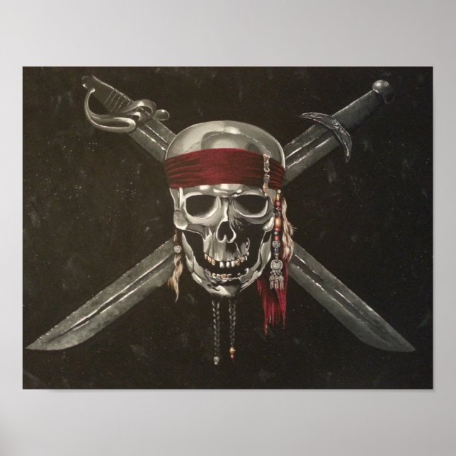 Poster Skull and Cross Bones (Devant)