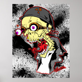 Poster Skull Biker