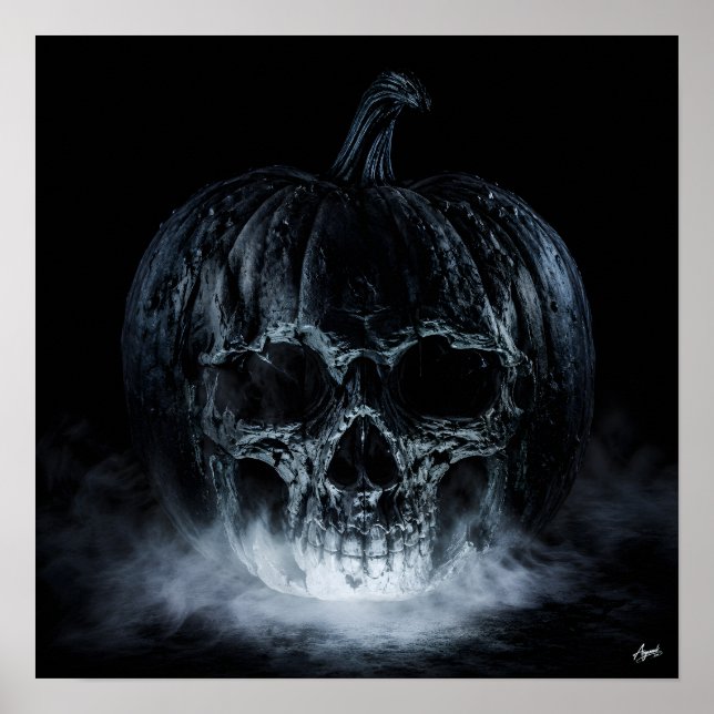 Poster Skull Fog Pumpkin (Devant)