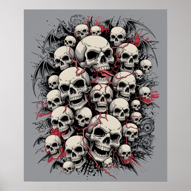 Poster Skull Swarm Chaos (Devant)