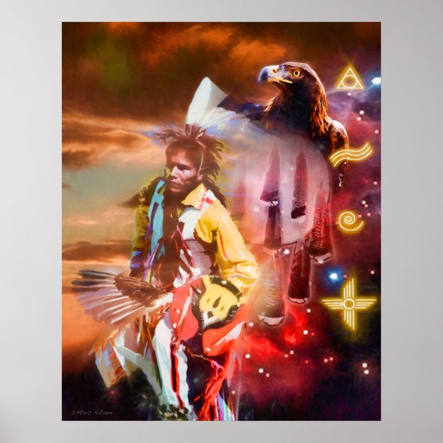 Poster SKY DANCER Native American (Devant)