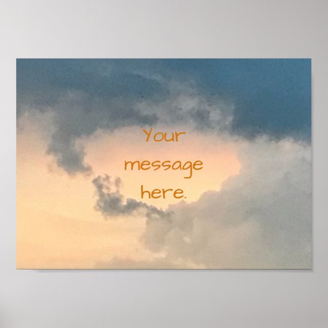 Poster Sky Ouverture du centre lumineux Vos messages Affi (Devant)