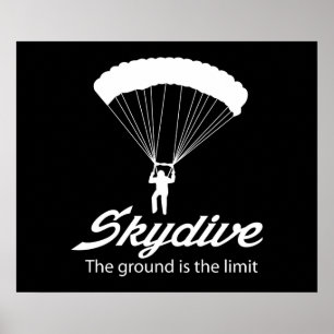Poster Skydive le sol est la limite