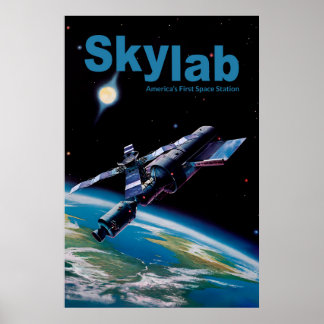 Poster Skylab - La première station spatiale américaine