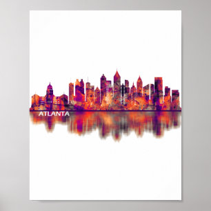Poster Skyline Atlanta Georgia