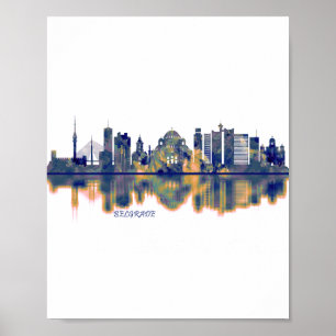 Poster Skyline de Belgrade