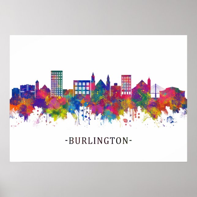Poster Skyline de Burlington (Devant)