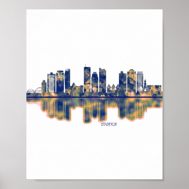 Poster Skyline de Dacca (Devant)