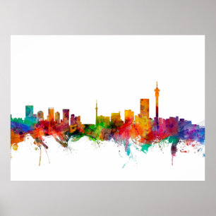 Poster Skyline de Johannesbourg