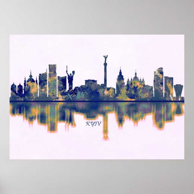 Poster Skyline de Kiev (Devant)