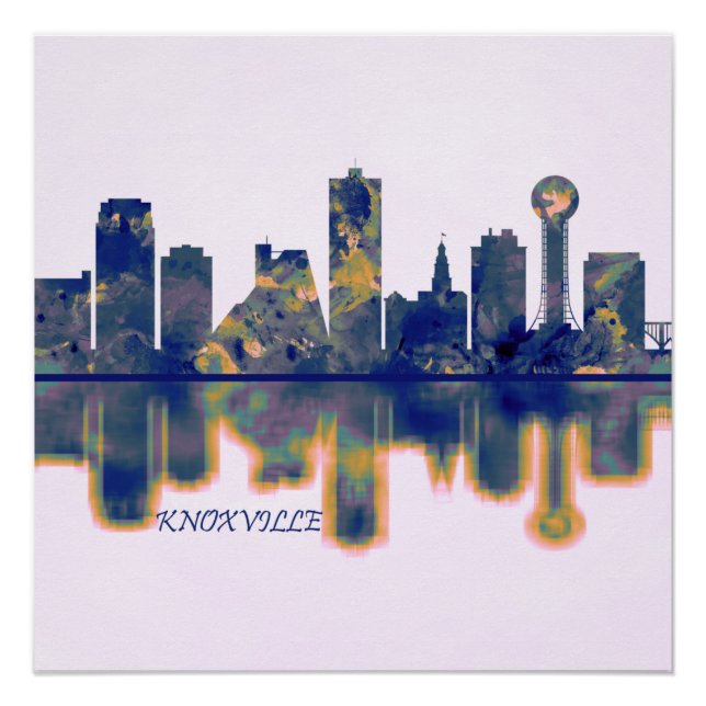 Poster Skyline de Knoxville (Devant)