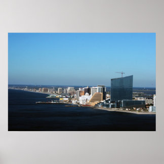 Poster Skyline de la ville d'Atlantique
