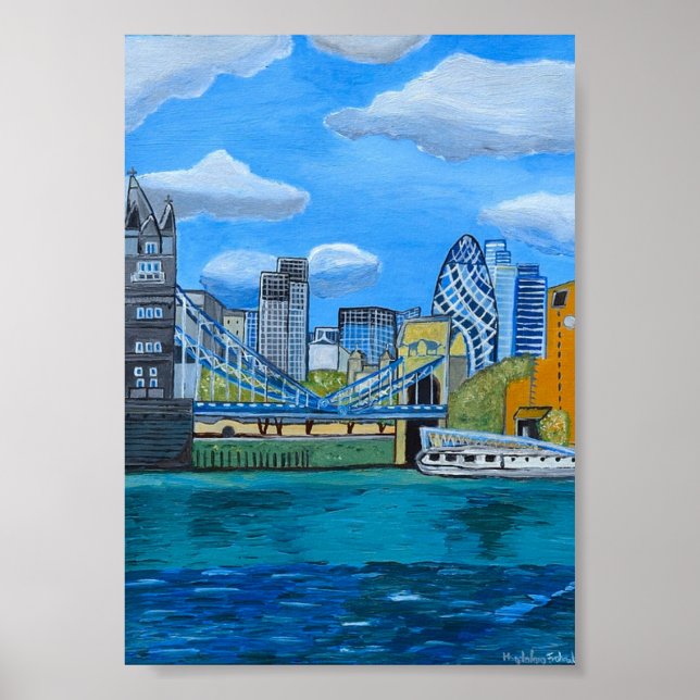 Poster Skyline de Londres (Devant)