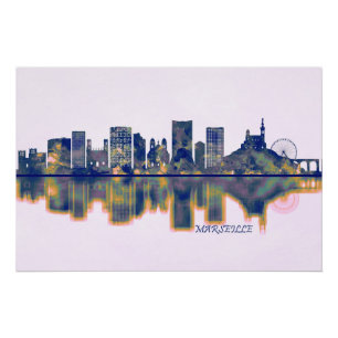 Poster Skyline de Marseille