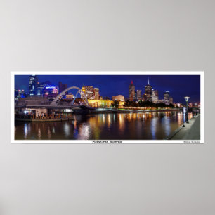 Poster Skyline de Melbourne Panorama