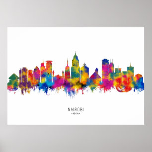 Poster Skyline de Nairobi