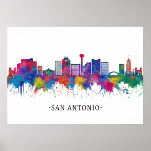 Poster Skyline de San Antonio