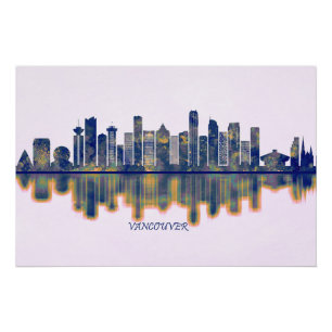 Poster Skyline de Vancouver