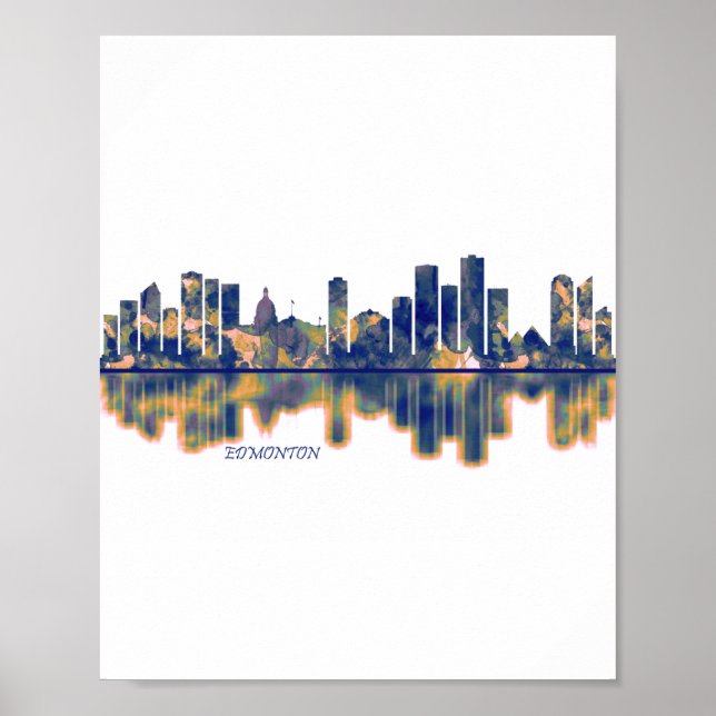 Poster Skyline d'Edmonton (Devant)