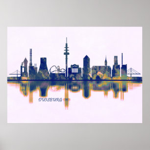 Poster Skyline Duisburg
