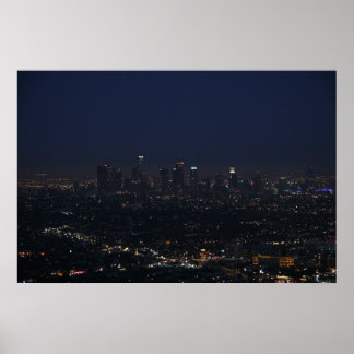 Poster Skyline nocturne de Los Angeles