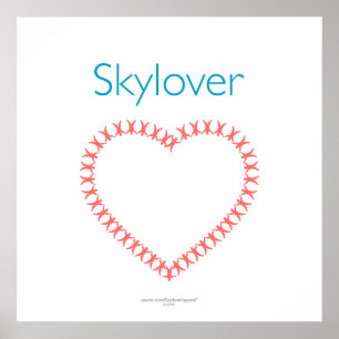 Poster Skylover Relative Work Heart