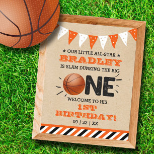 Poster Slam Dunking The Big One   Basketball 1er annivers