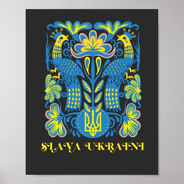 Poster Slava Ukraini (Devant)