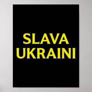 Poster Slava Ukraïni – Couleurs Ukrainiennes Audacieuses