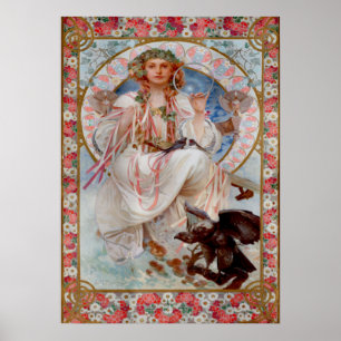 Poster Slavia par Alphonse Mucha