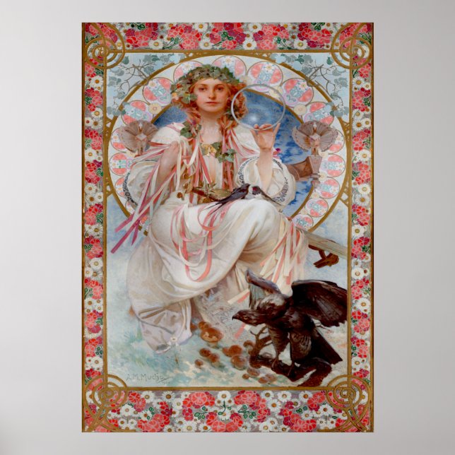 Poster Slavia par Alphonse Mucha (Devant)