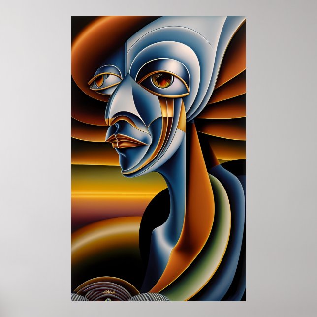 Poster Sleepy Eyed Giant - Ken Gage Art (Devant)